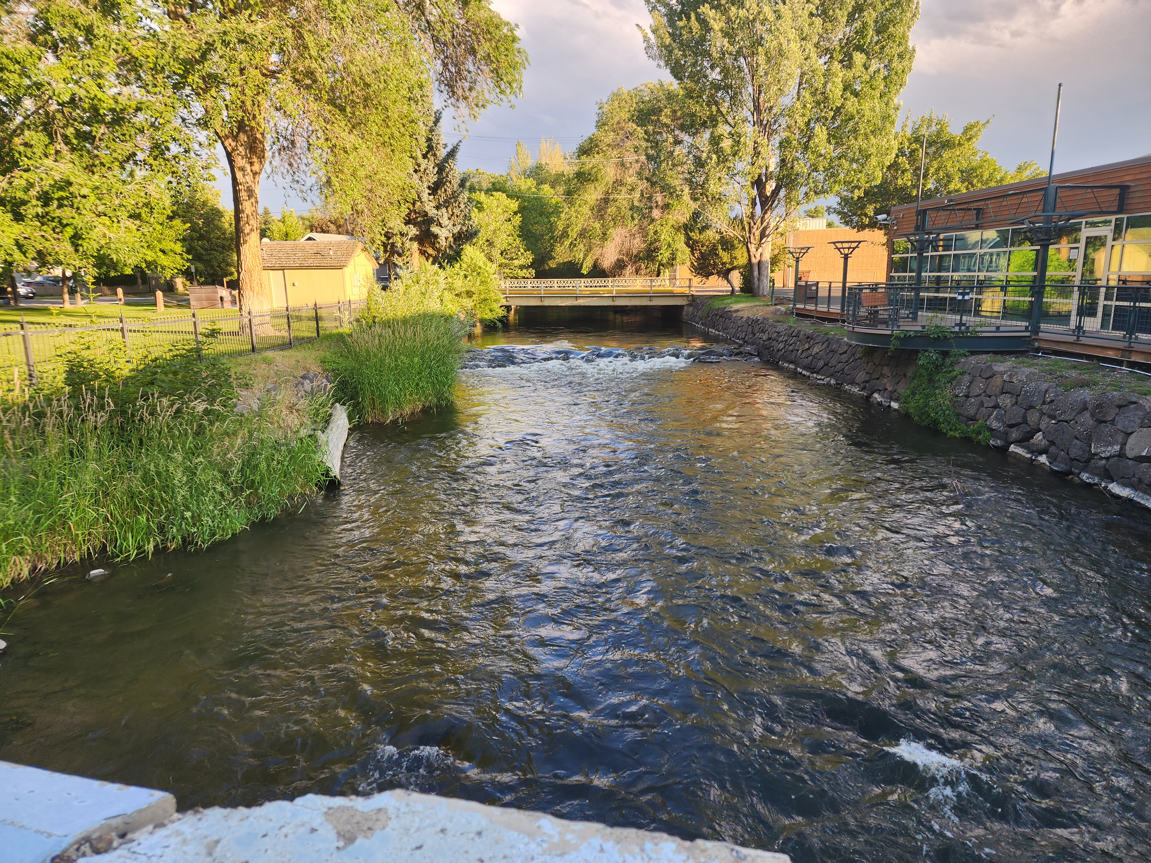 A quickly moving creek